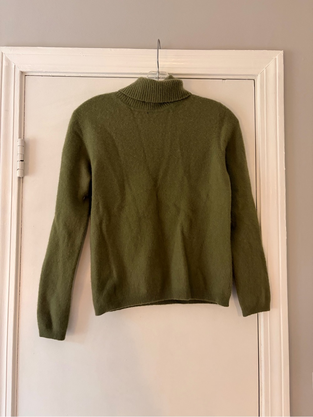 Lord & Taylor Olive Green Turtleneck Sweater